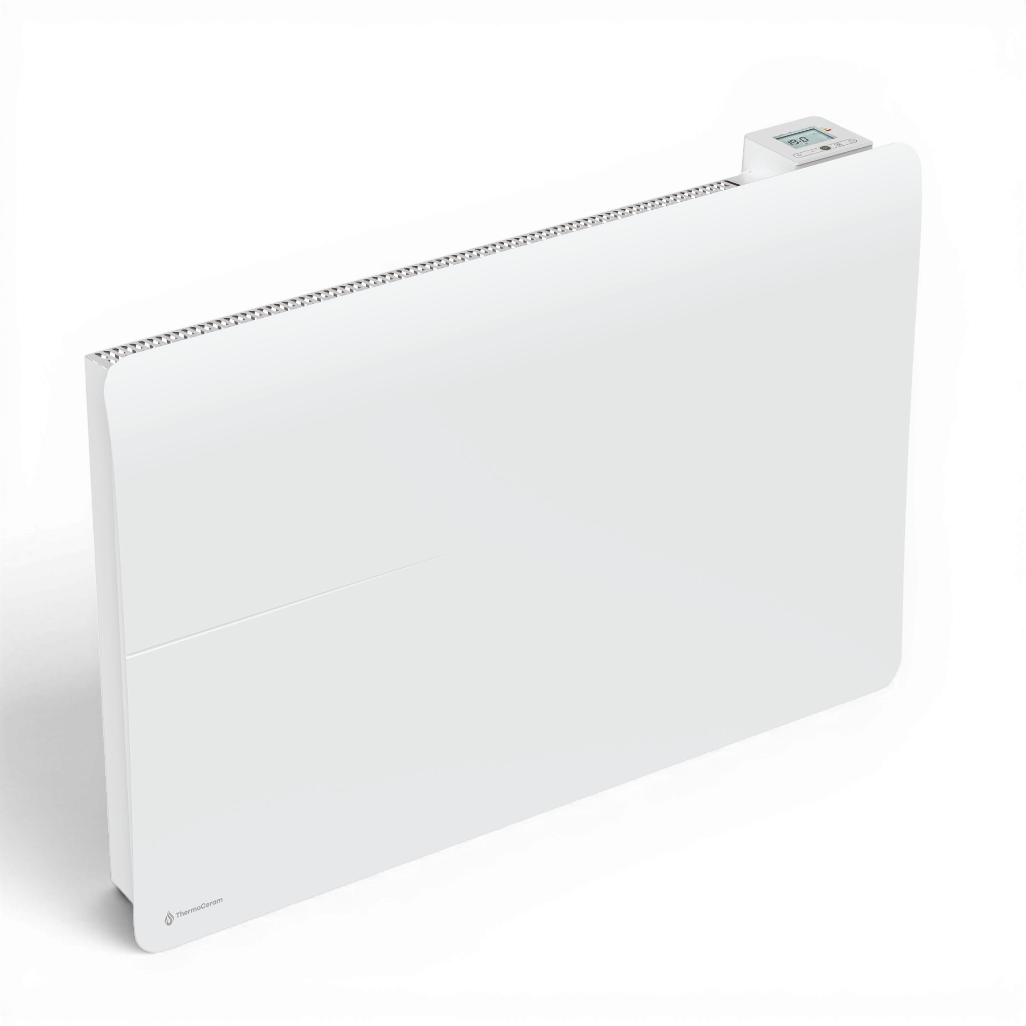 Radiateur électrique connecté 2000W double système de chauffe horizontal Blanc Cira