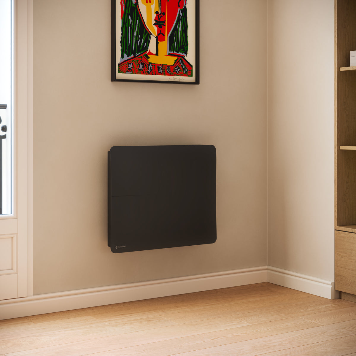 Radiateur Cira 1500 W noir — vue produit