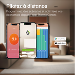 App ThermoCeram su smartphone: controllo del radiatore da remoto, regolazione della temperatura e programmazione settimanale
